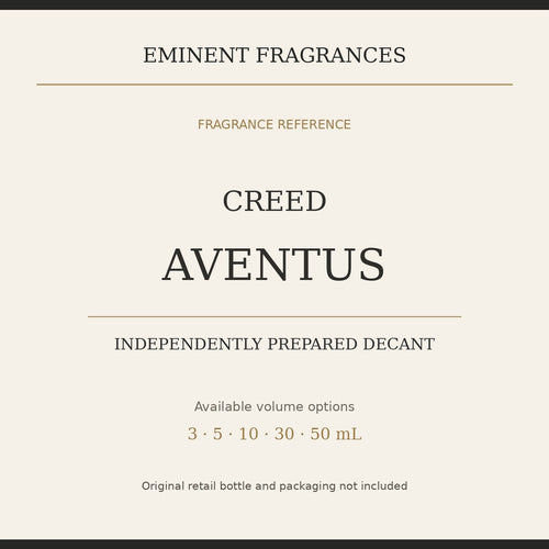 Creed Aventus decant size options and independent decant disclosure